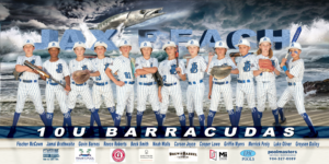 4 x 8 Team Banner 10U Jax Beach Barracudas